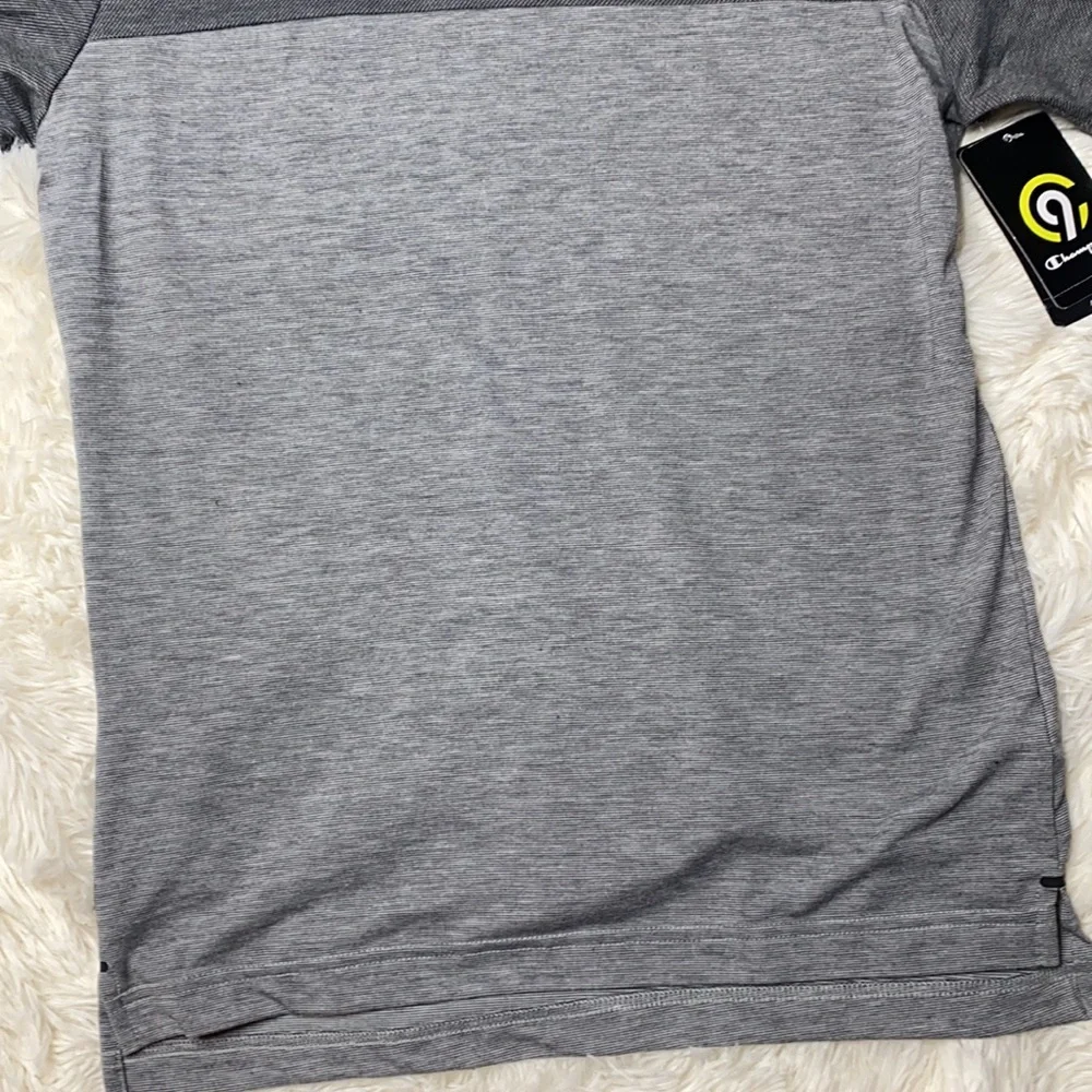 Champion Gray Duo Dry Breathable Odor Control Tee Men’s Size Small - Picture 6 of 12